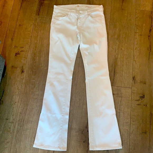7 For All Mankind white bootcut jeans sz. 27 - Picture 2 of 6